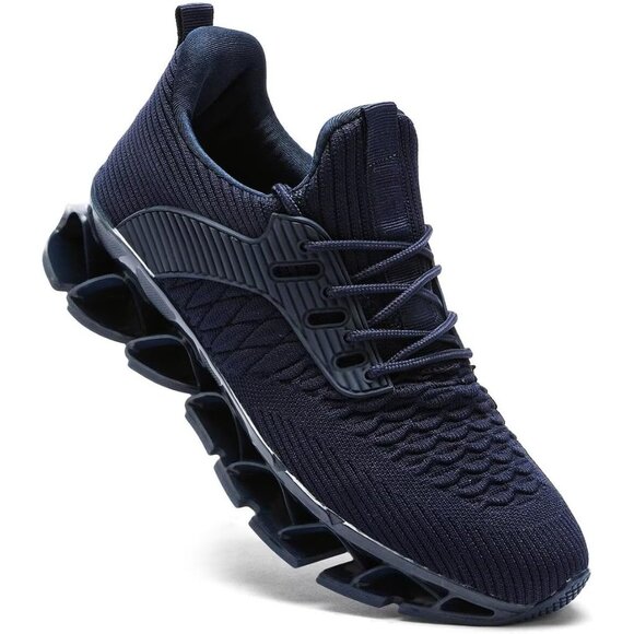 Men\'s Blue Casual Fashion Comfortable Non Slip Sport Trainer Athletic Shoes